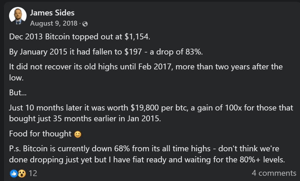 2018 BTC bottom call