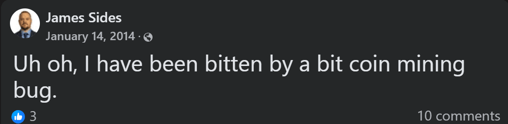 2014 Bitcoin mining post