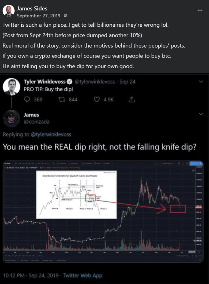 2019 warning against celebrity 'buy the dip' advice